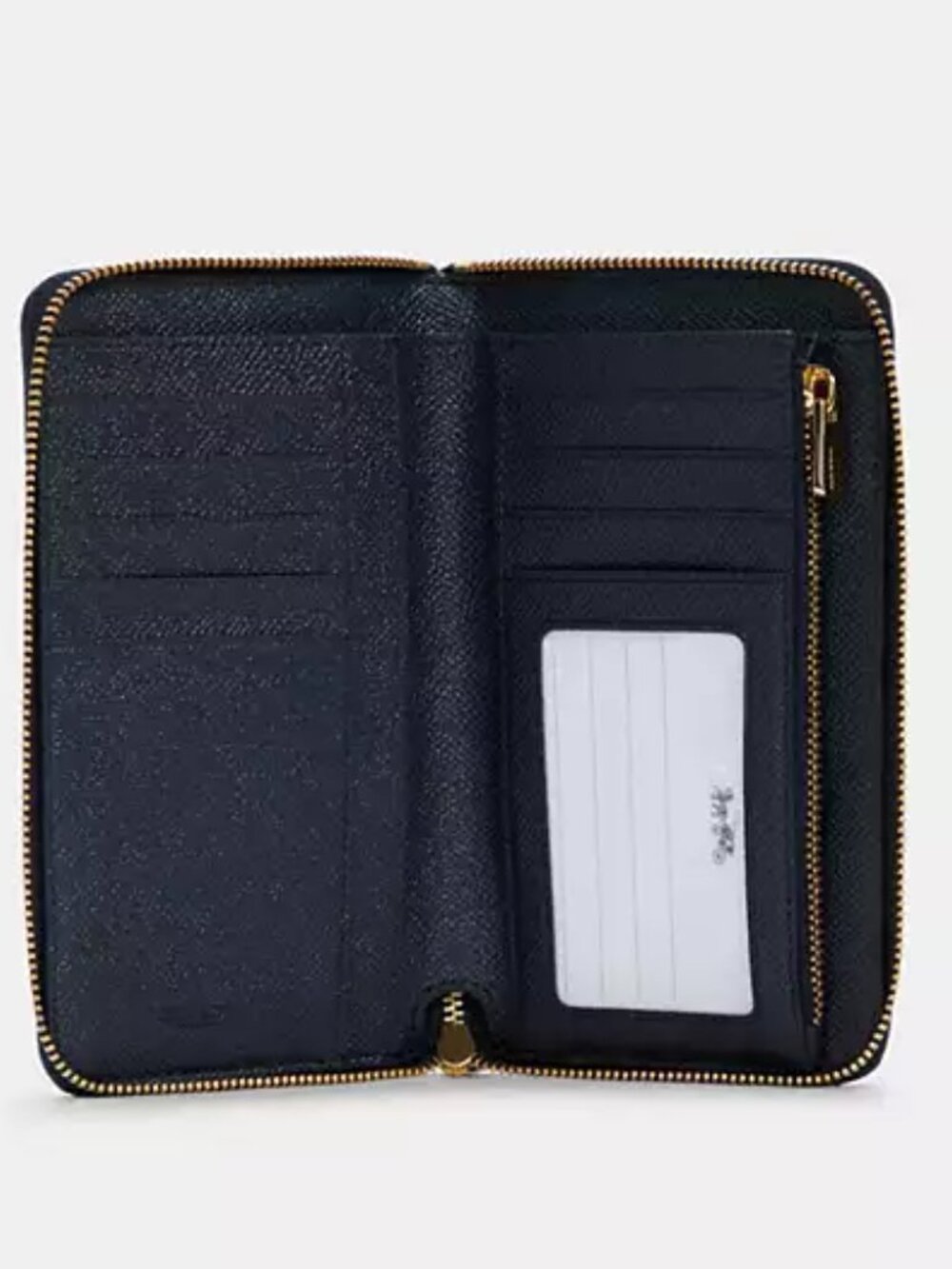Coach C4533 Medium ID Zip Wallet Motif Night Desert Postcard in Midnight Gold - Picture 3 of 16